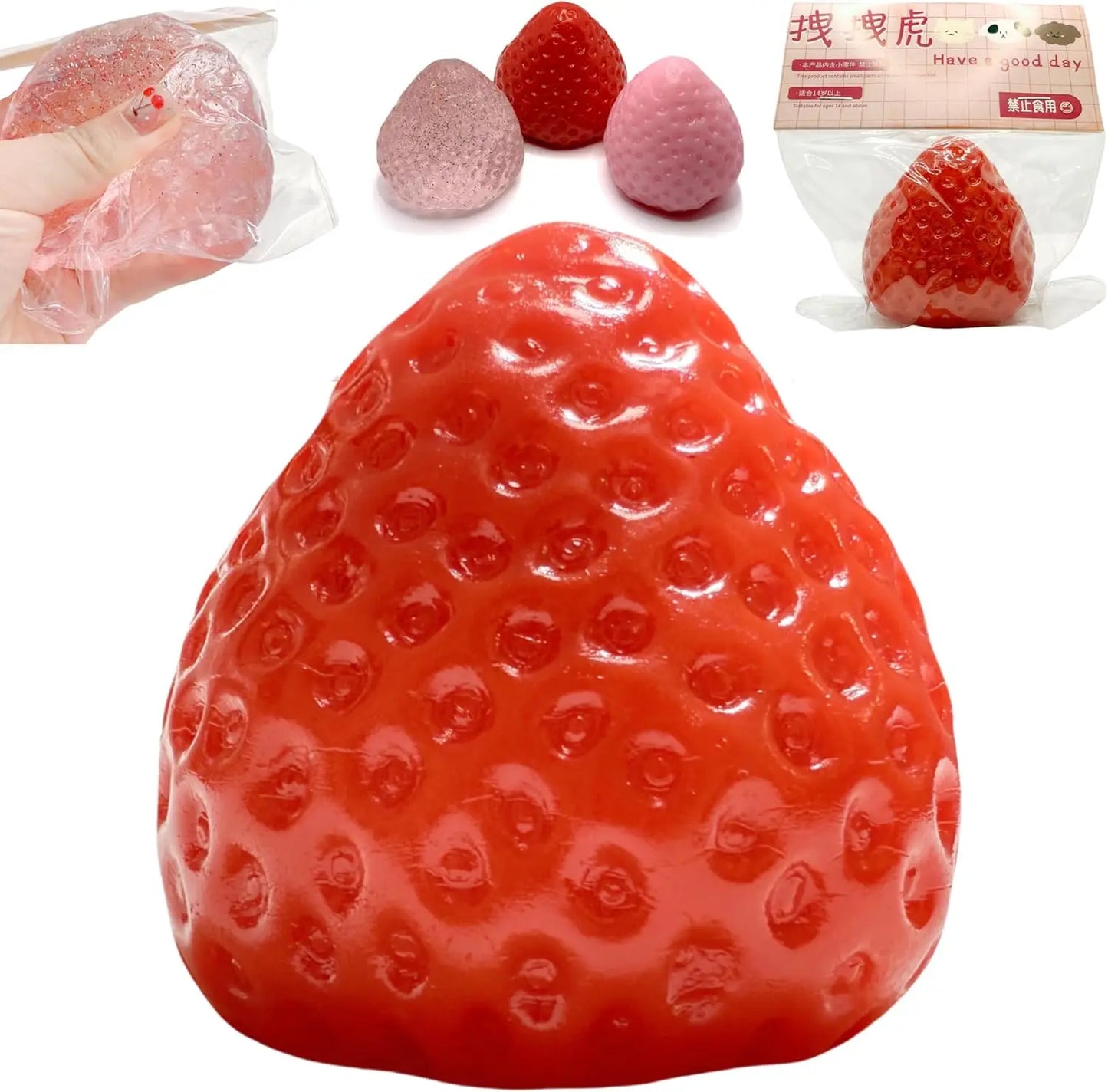 Handmade Strawberry Squishy Toys