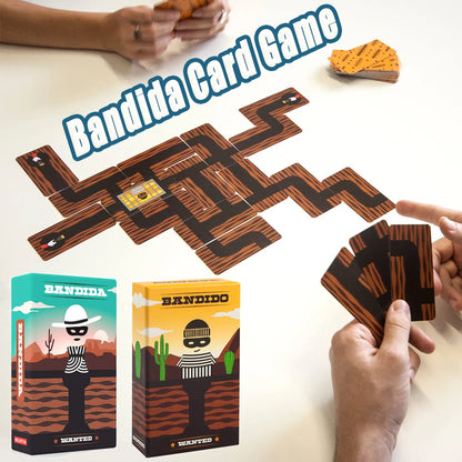 Bandido / Bandida Escape Card Game – 1–4 Players Co-op Strategy Puzzle (Travel Size