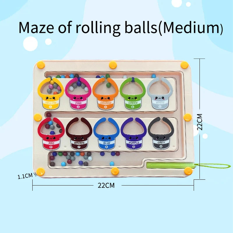 Kids Magnetic Ball Maze Board – Pen-Holding & Focus Training
