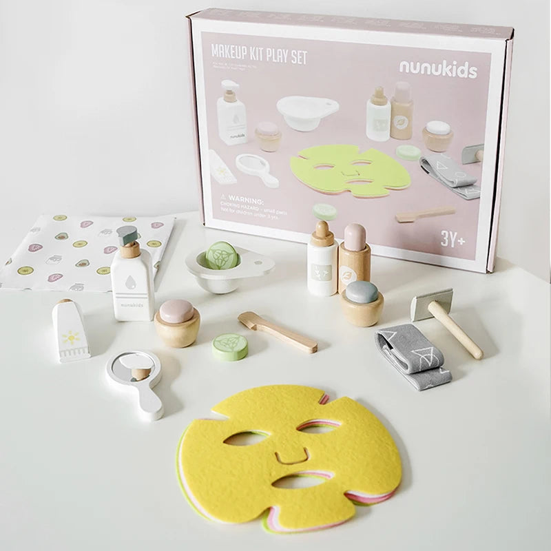 Wooden Facial Mask Makeup For Kids
