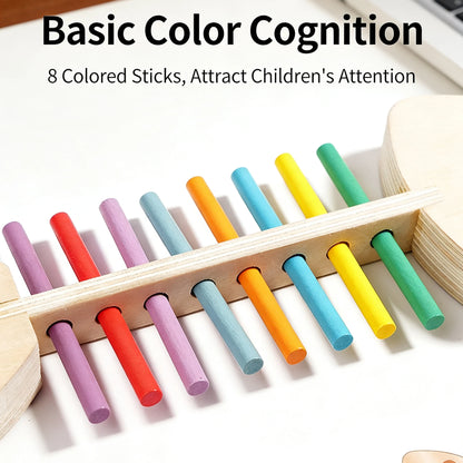 Wooden Fishbone Color Matching Balance Toy