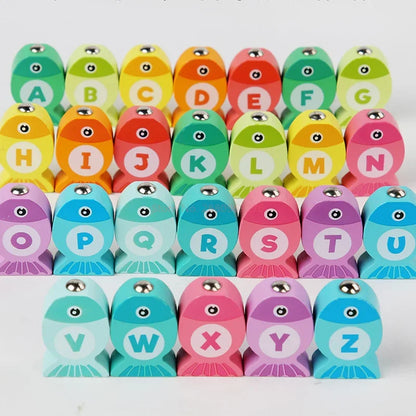 Wooden Magnetic Fishing Game – Alphabet & Number Learning